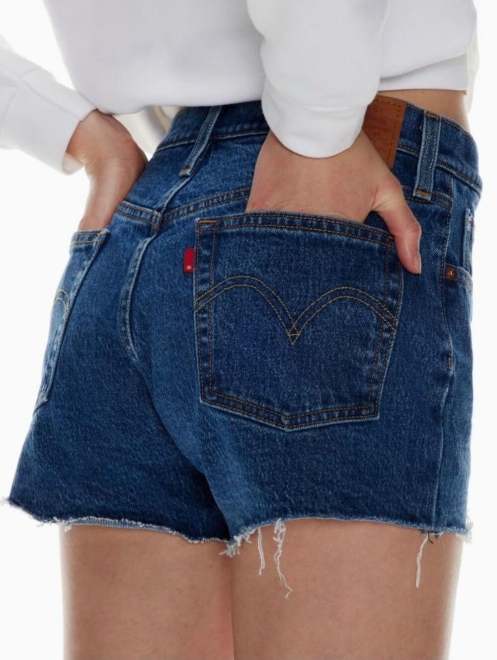 Levi's 501 High Rise Shorts Salsa Halfway Nwt Sz 28